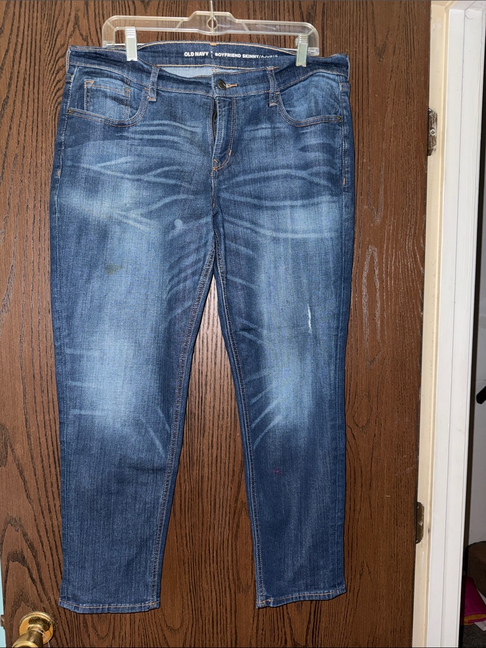Old Navy Women's Medium Blue Relaxed Boyfriend Jeans